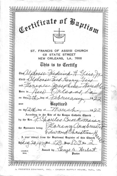 File:Alphonse Frederick H Geis Baptism Certificate 1922 2.jpg