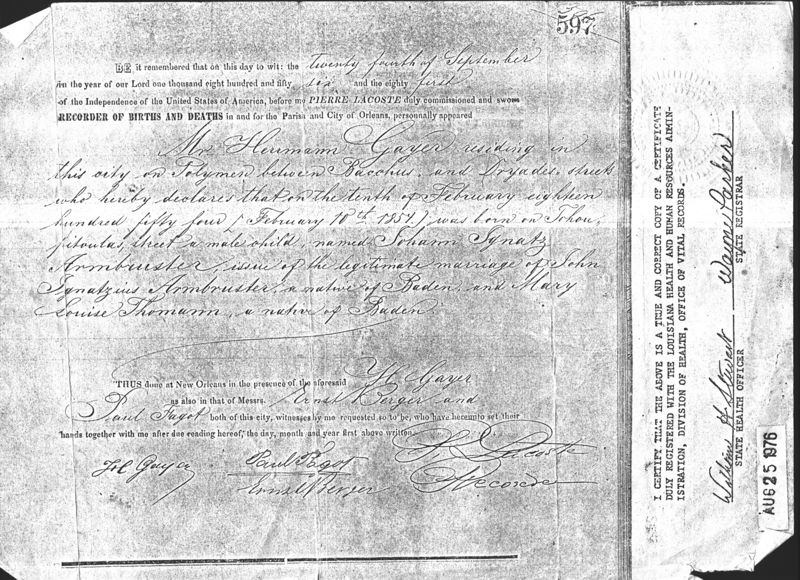 File:Johann Ignatz Armbruster 1854 Birth Certificate 2.jpg