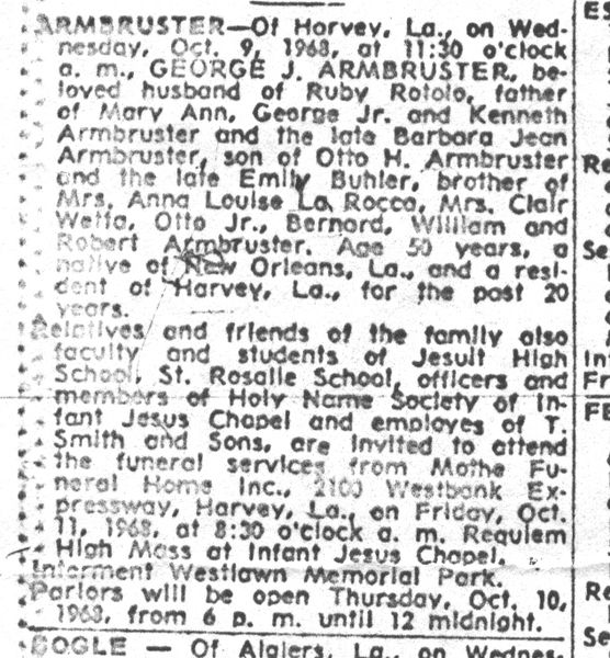 File:George J Armbruster Obituary Oct 9 1968.jpg
