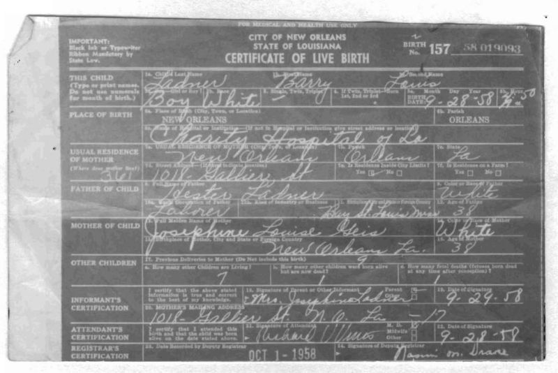 File:Birth Certificate Barry Ladner.jpg